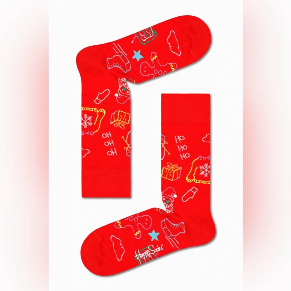 NWT Happy Socks Happy Holiday Design